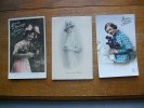 3 Cartes Silhouettes De Femmes - Silhouettes