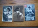 3 Cartes Silhouettes De Femmes - Scherenschnitt - Silhouette