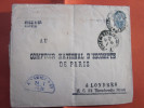 1895 ENTIER POSTAUX EMPIRE DE RUSSIE SOVIETIQUE URSS USSR=>LONDON ENGLAND COMPTOIR NATIONAL PARIS  DEVANT DE LETTRE - Cartas & Documentos