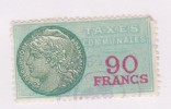 TIMBRE TAXE COMMUNALE Oblitere  NO 17,   90 Francs - 1960-.... Gebraucht