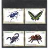 JOO1304 UNO WIEN 2009 MICHL 588/91 Gefährderte Arten INSEKTEN SATZ ** Postfrisch SIEHE ABBILDUNG - Unused Stamps