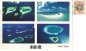 MALDIVES  Atolls  Multiview  Nice Stamp - Maldiven