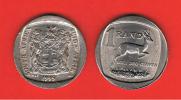 SUD AFRICA -  1 Rand 1995  KM138  - Gacela /  Springbok  - Animal Coin - Zuid-Afrika