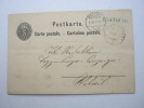 1879 , ENATBÜHL , Einzeiler Auf Karte - Cartas & Documentos