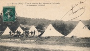 ( CPA 83 )  SIGNES  /  Tirs De Combat De L´Infanterie Coloniale  -  Un Campement à Chibron - - Signes