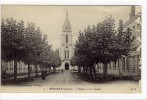 Carte Postale Ancienne Morcenx - L'Eglise Et Les Ecoles - Morcenx