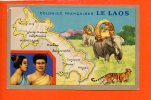 Le LAOS- Colonies Françaises Edition Spéciale Des Produits Chimiques Lion Noir (géographie- Carte - Chromo) - Laos