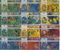Israel-(bz-118-126)-chagall Windows Set 12 Card-tirage-100.000-used Card-9/96-10/96-1/1997-5 Card Prepiad/giftfree - Israël