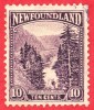 Canada Newfoundland # 139 - 10 Cents  - O- Dated  1923-24 - Humber River Canyon / Rivière Humber (Canyon) - 1908-1947
