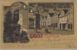 AK DE NS RINTELN 1900-09-17 ZUG 526 Gruss Aus Mondschein Litho - Rinteln