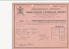 FACTURE -INDICATEUR LYONNAIS HENRY -LYON - ABONNEMENT TRIENNAL - ANNEE  1934 - 1900 – 1949