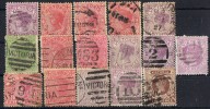 Lote 16 Sellos  VICTORIA , Colonia Inglesa º - Used Stamps