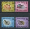 SOUTH  GEORGIA   1988    Sea  Shells    Set  Of  4      MNH - South Georgia