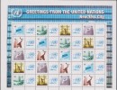 Nations-Unies New York 2009 Y&T 1126/30 Michel 1149A/53A (D 13 1/2). Greetings, Feuille, Personnalisés. Cote Y&T 76 &eur - Unused Stamps