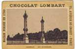 Cromo  CHOCOLAT LOMBART  Bordeaux Les Quinconces - Lombart