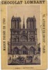 Cromo  CHOCOLAT  LOMBART Paris Notre DAME - Lombart