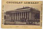 Cromo  CHOCOLAT  LOMBART Paris La Bourse - Lombart