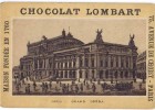 Cromo  CHOCOLAT  LOMBART Paris Grand Opera - Lombart