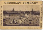 Cromo  CHOCOLAT  LOMBART Paris Place De La Concorde Et Chambre Des Deputés - Lombart