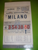 Anno 1963 ALITALIA/ Milano/ Roma Hotel Hilton / Biglietto Passeggeri E Ritiro Bagaglio USATO /Battage Identification Tag - Europe