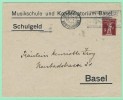 F9. Entier Postal Privé. Musikschule Konservatorium. Ecole De Musique Conservatoire. Basel 30.5.1931 - Enteros Postales