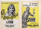 1968/69 -  FALQUI  -  4 Pagine Pubblicità Cm. 13 X 18 - Revistas