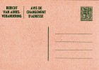 AP - Entier Postal - Carte Postale Avis De Changement D´adresse N° 22 NF - Chiffre Sur Lion Héraldique Avec Banderole - - Avis Changement Adresse