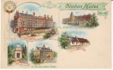 Ayr Scotland, Station Hotel, Various Scenes Glasgow, Dumfries, C1900s Vintage Tuck & Sons Postcard - Ayrshire