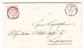 Heimat Tessin Faido 27.8.1858 Mit 15Rp. Strubel Brief Nach Locarno - Cartas & Documentos