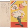 Pays-Bas 1940. Carte De Franchise Militaire. Bande Dessinée. Qui A Encore Envie De Soupe Aux Pois ? Soldat Chef-coq - Gemüse