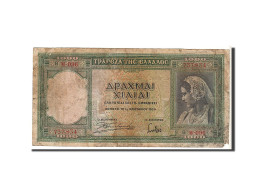 Billet, Grèce, 1000 Drachmai, 1939, KM:110a, B - Greece