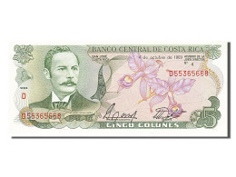 Billet, Costa Rica, 5 Colones, 1989, 1989-10-04, NEUF - Costa Rica