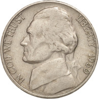 Monnaie, États-Unis, Jefferson Nickel, 5 Cents, 1960, U.S. Mint, Denver, TTB - 1938-…: Jefferson