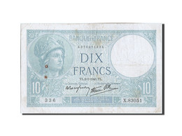 Billet, France, 10 Francs, 10 F 1916-1942 ''Minerve'', 1941, 1941-01-02, TB+ - 10 F 1916-1942 ''Minerve''
