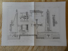 GRANDE MACHINE A RABOTER VERTICALE PAR MM. MAZELINE FRERES ET CODY Publication Industrielle Charvet, Rémond, Armengaud - Tools