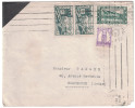 LETTRE MAROC Krag CASABLANCA Affranchissement Multiple 50c X 2 + 80c + 1F20 Pour LA FRANCE - Storia Postale