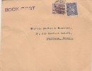 Inde - Yvert 7 + 8 Lettre Book Post Mazgaon Bombay 1951  Pour Bordeaux  Gironde France - Lettres & Documents