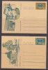 Liechtenstein 1973 Postal Stationery 2 Postcards  Unused (25375) - Lettres & Documents