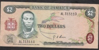 JAMAICA   P55a 2 DOLLARS 1970 #AL   Signature 3    XF - Jamaique