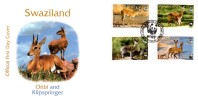 Swaziland - 2001 WWF Oribi FDC # SG 704-707 , Mi 702-705 - FDC