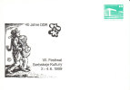 DDR 1989 Privatganzsache  "Festival Der Sorbischen Kultur, Bautzen" - Privé Postkaarten - Ongebruikt