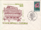 28736- SINAIA PHILATELIC FAIR, TOURISM, FLOWER, SPECIAL COVER, 1986, ROMANIA - Brieven En Documenten