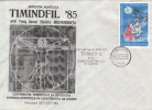 28752- TIMISOARA PHILATELIC EXHIBITION, YOUTH CONTRIBUTION IN PROGRESS, SPECIAL COVER, 1985, ROMANIA - Covers & Documents