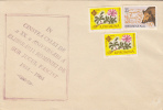 28805- ROMANIA FREE FROM FASCISM, PHILATELIC EXHIBITION, SPECIAL COVER, FLOWERS, BEAR STAMPS, 1964, ROMANIA - Briefe U. Dokumente