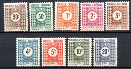 Nouvelle Caledonie: Yvert Taxe N° 39/48**;  MNH; La Serie Sauf N° 39, Le 42*;voir Scan - Portomarken