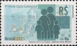 BRAZIL - MINIMUM WAGE 2015 - MNH - Unused Stamps