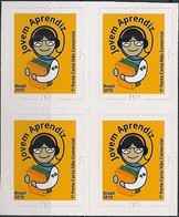 BRAZIL - BLOCK OF FOUR DEFINITIVES: YOUNG APPRENTICE (SELF-ADHESIVE) 2015 - MNH - Nuevos