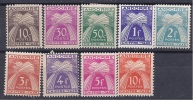 FrenchAndorra1943-6:Yvert TT21-31mh* Cat.Value25Euros($28) - Ungebraucht