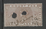 India  QV  8A  Court Fee # 87124 Inde Indien  India Fiscaux Fiscal Revenue - Other & Unclassified