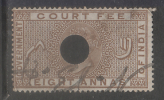 India  QV  8A  Court Fee # 87122 Inde Indien  India Fiscaux Fiscal Revenue - Other & Unclassified